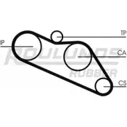 Ремень ГРМ ROULUNDS RUBBER RR1381 1055278 326 LAH 133 M30CX0