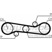 Ремень ГРМ ROULUNDS RUBBER 1055306 RR1404 30CPZ6 375 LA 067