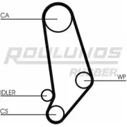 Комплект ремня ГРМ ROULUNDS RUBBER Audi 80 (B4, 8C5) 4 Универсал 2.3 E 133 л.с. 1992 – 1996 RR1427K1 R R1427 HORQD