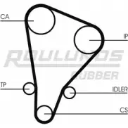 Ремень ГРМ ROULUNDS RUBBER RR1438 1055348 HTD 1238 9,525M 25 76PBRF