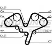 Ремень ГРМ ROULUNDS RUBBER RR1451 R1 90CNB Renault Avantime 70O2CP