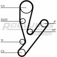 Комплект ремня ГРМ ROULUNDS RUBBER K1G649 RR 1083 Fiat Ducato (250) 3 Автобус 2.3 130 Multijet 2.3 D 131 л.с. 2011 – 2025 RR1486K1