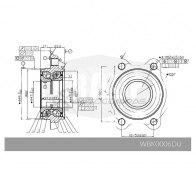 Ступица в сборе с подшипником KRAUF 58WY Y 1440702593 WBK0006DU - Изображение 7