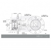 Ступица в сборе с подшипником KRAUF WBK1144DU LNCQU LW 1440702578 - Изображение 7