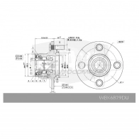 Ступица в сборе с подшипником KRAUF J3RG D WBK6829DU 1440663976 - Изображение 7