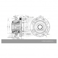 Ступица в сборе с подшипником KRAUF WBK6880DU XYM B6 1440663974 - Изображение 7