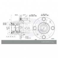 Ступица в сборе с подшипником KRAUF WBK8902DU JECLY D 1440698384 - Изображение 7