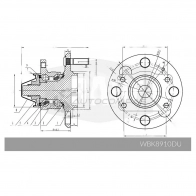 Ступица в сборе с подшипником KRAUF 1440702594 FUX2J I WBK8910DU - Изображение 7