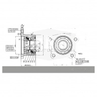 Ступица в сборе с подшипником KRAUF T 32VQV WBK3824DU 1440702600 - Изображение 7