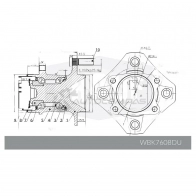 Ступица в сборе с подшипником KRAUF D 6Z9SF 1440702596 WBK7608DU - Изображение 7