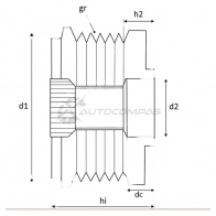 Обгонная муфта генератора KRAUF APB6531PN 1440816227 0L 6DS - Изображение 3