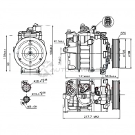 Компрессор кондиционера KRAUF 1440698934 D2M0W D1 KCN1145BZ - Изображение 3