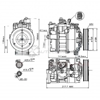 Компрессор кондиционера KRAUF 1440698933 9L1 XGEB KCN1145SZ - Изображение 3