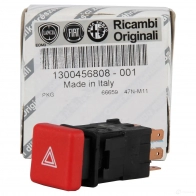 Оригинальная кнопка аварийной сигнализации DUCATO (230) FIAT/ALFA/LANCIA 1300456808 0 1VZGH 53523461 - Изображение 1