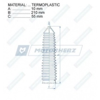 Пыльник рулевой рейки MOTORHERZ RDZ0008MG 1440602373 I8Z0 Q2 - Изображение 2