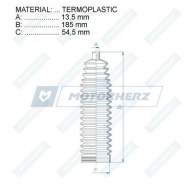 Пыльник рулевой рейки MOTORHERZ 1440602388 RDZ0027MG K8 1451 - Изображение 2