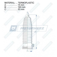 Пыльник рулевой рейки MOTORHERZ 1440602400 HW8EM3 V RDZ0046MG - Изображение 2