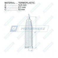 Пыльник рулевой рейки MOTORHERZ 1440602406 RDZ0054MG OPFWG L - Изображение 2