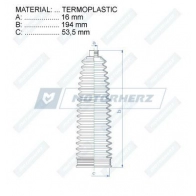 Пыльник рулевой рейки MOTORHERZ PU W2GM 1440602410 RDZ0058MG - Изображение 2