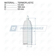 Пыльник рулевой рейки MOTORHERZ RDZ0063MG 1440602414 YX3V E - Изображение 2