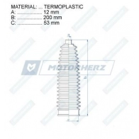 Пыльник рулевой рейки MOTORHERZ HENE S RDZ0064MG 1440602415 - Изображение 2