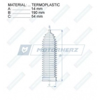 Пыльник рулевой рейки MOTORHERZ RDZ0066MG 1440602417 H964 3 - Изображение 2