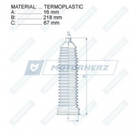 Пыльник рулевой рейки MOTORHERZ 1440602430 RDZ0079MG IB63 5T - Изображение 2