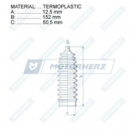 Пыльник рулевой рейки MOTORHERZ OT 2TUYC RDZ0085MG 1440602435 - Изображение 2