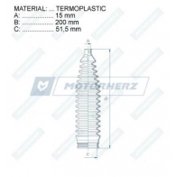 Пыльник рулевой рейки MOTORHERZ 1440602439 RDZ0089MG A1H IBC - Изображение 2