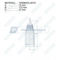 Пыльник рулевой рейки MOTORHERZ L WPCY RDZ0104MG 1440602452 - Изображение 2