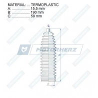 Пыльник рулевой рейки MOTORHERZ VPP G2 1440602453 RDZ0105MG - Изображение 2