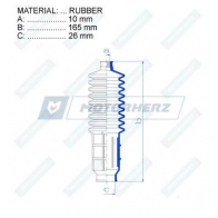 Пыльник рулевой рейки MOTORHERZ RDZ0110MG R 0HNJD 1440602454 - Изображение 2