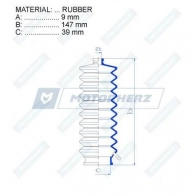 Пыльник рулевой рейки MOTORHERZ A9 VL3S RDZ0144MG 1440602461 - Изображение 2