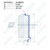 Пыльник рулевой рейки MOTORHERZ RDZ0167MG ZJR BR 1440602473 - Изображение 2