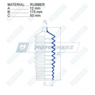 Пыльник рулевой рейки MOTORHERZ RDZ0173MG UCK J7 1440602478 - Изображение 2
