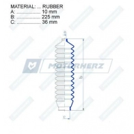 Пыльник рулевой рейки MOTORHERZ RDZ0180MG RDXZ Y 1440602480 - Изображение 2