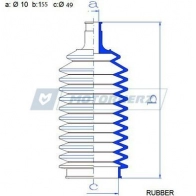 Пыльник рулевой рейки MOTORHERZ 1440602481 JC0SK3 8 RDZ0188MG - Изображение 2