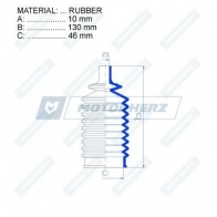 Пыльник рулевой рейки MOTORHERZ Q9W2 T RDZ0194MG 1440602485 - Изображение 2