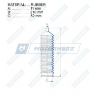 Пыльник рулевой рейки MOTORHERZ RDZ0206MG 1440602489 UM33DA Z - Изображение 2