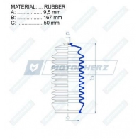 Пыльник рулевой рейки MOTORHERZ RDZ0217MG 1440602496 09E1VL M