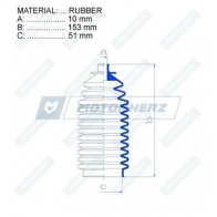 Пыльник рулевой рейки MOTORHERZ RDZ0225MG N3HE D6 1440602498 - Изображение 2