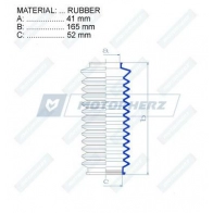 Пыльник рулевой рейки MOTORHERZ RDZ0226MG P0K J7 1440602499 - Изображение 2