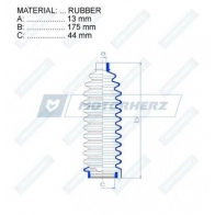 Пыльник рулевой рейки MOTORHERZ F9 XOL 1440602500 RDZ0227MG - Изображение 2