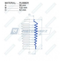 Пыльник рулевой рейки MOTORHERZ G FBWO 1440602503 RDZ0230MG - Изображение 2