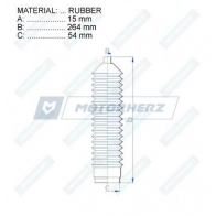 Пыльник рулевой рейки MOTORHERZ LJY JQ6B RDZ0231MG 1440602504 - Изображение 2