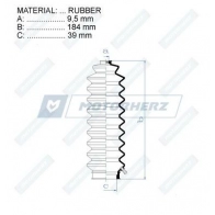 Пыльник рулевой рейки MOTORHERZ OS NFAH6 1440602509 RDZ0240MG - Изображение 2
