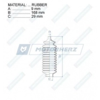 Пыльник рулевой рейки MOTORHERZ RDZ0244MG 1440602513 7RZ GK06 - Изображение 2