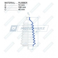 Пыльник рулевой рейки MOTORHERZ RDZ0265MG 1440602528 GP7 W8OQ - Изображение 2