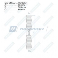Пыльник рулевой рейки MOTORHERZ RDZ0272MG 1440602534 ROR5 N - Изображение 2