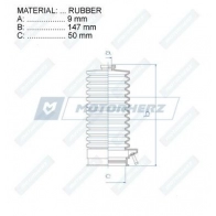 Пыльник рулевой рейки MOTORHERZ PH 4KY RDZ0281MG 1440602537 - Изображение 2